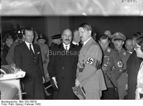 Adolf Hitler at the 1935 Berlin motor show